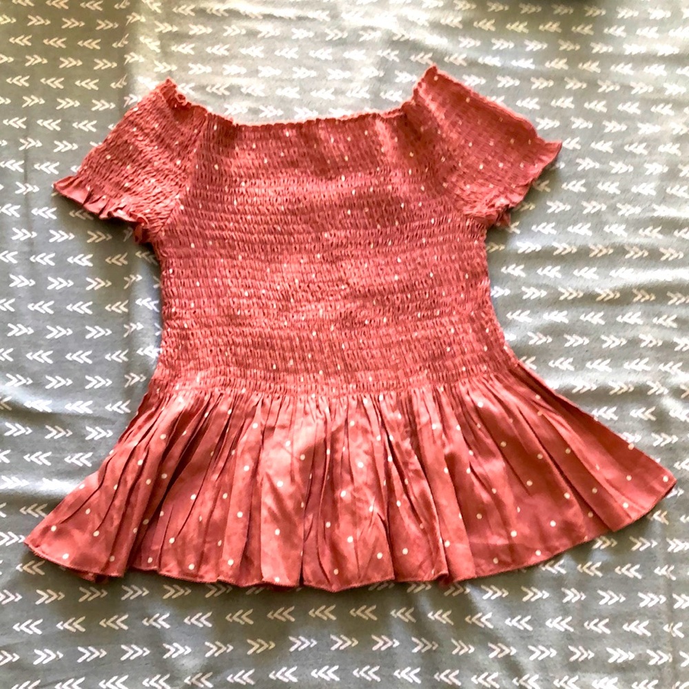 Japna Pink Polka Dotted Top